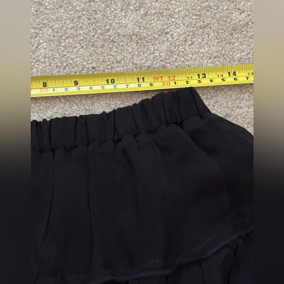 All Saints Black Eva Tiered‎ Midi Skirt - Picture 8 of 12